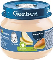Nestle Gerber - Пюре от круши Уилямс - Бурканче от 80 g от серията "Моето първо" - пюре