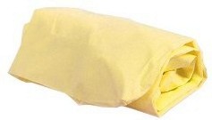 Долен чаршаф с ластик за бебешко креватче - Цвят жълт - продукт