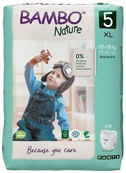 Bambo Nature Pants 5 - XL - Еко гащички за еднократна употреба за бебета с тегло от 12 до 18 kg - продукт
