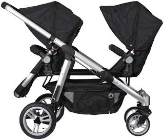 Комбинирана бебешка количка за близнаци Topmark 2 Combi - С 2 броя покривала за крачета и 2 броя дъждобрани - количка