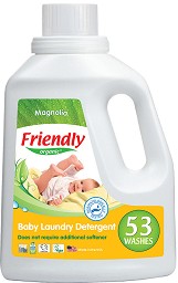 Течен бебешки перилен препарат Friendly Organic - С аромат на магнолия, 1.57 l - продукт