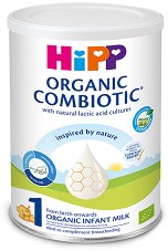 Адаптирано био мляко за кърмачета HiPP 1 Organic Combiotic - 350 g, за новородени - продукт