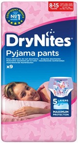 DryNites Pyjama Pants Girl Large - 9 броя, за деца 27-57 kg - продукт