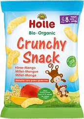 Био снакс с просо и манго Holle Organic Crunchy Snack - 25 g, за 8 + месеца - продукт