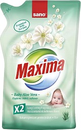 Омекотител за бебешки дрехи с алое вера - Sano Maxima Baby Aloe Vera - Разфасовки от 1 ÷ 4 l - продукт
