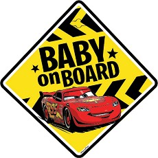 Табела с надпис Baby on Board - Колите - Аксесоар за автомобил - продукт