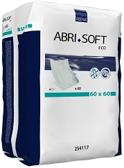 Еко подложки за преповиване за еднократна употреба Abena Abri-Soft Eco - 60 броя, 60 x 60 cm - продукт