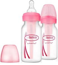 Стандартни шишета за хранене - Options 120 ml - Комплект от 2 броя със силиконови биберони размер 1 - продукт