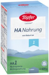 Хипоалергенно мляко за кърмачета - Lactana HA 1 - Опаковка от 600 g за бебета от момента на раждането - продукт