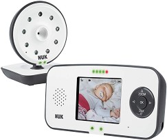 Видео бебефон NUK Eco Control 550VD - С температурен датчик, 5 мелодии, нощно виждане и възможност за обратна връзка - продукт