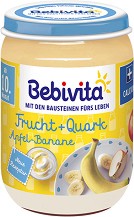 Био плодов дует с йогурт, ябълки и банани Bebivita - 190 g, за 10+ месеца - продукт