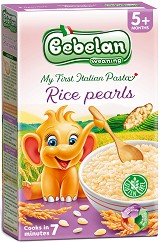 Bebelan - Безглутенова паста Оризови перли - Опаковка от 300 g за бебета над 5 месеца - продукт