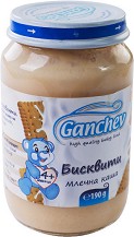 Ganchev - Млечна каша с бисквити - Бурканче от 190 g за бебета над 4 месеца - продукт