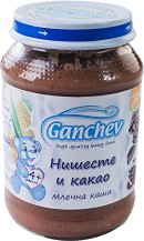 Ganchev - Млечна каша с нишесте и какао - Бурканче от 190 g за бебета над 4 месеца - продукт