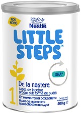 Мляко за кърмачета - Nestle Little Steps 1 - Метална кутия от 400 g за бебета от момента на раждането - продукт