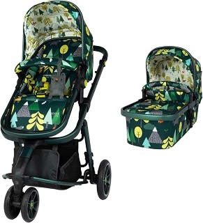 Бебешка количка 2 в 1 Cosatto Giggle 3 - С кош за новородено, лятна седалка и аксесоари - количка