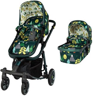 Бебешка количка 2 в 1 Cosatto Giggle Quad - С кош за новородено, лятна седалка и аксесоари - количка
