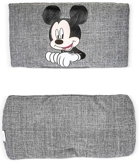 Текстилна подложка - Deluxe: Mickey Grey - Аксесоар за детски стол за хранене "Alpha+" - продукт