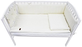 Бебешки плетен спален комплект 4 части EKO - За легла 60 x 120 cm - продукт