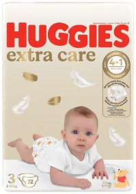 Пелени Huggies Elite Soft 3 - 21 или 80 броя, за бебета 5-9 kg - продукт