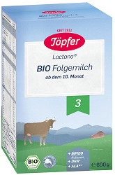 Адаптирано био преходно мляко Topfer Lactana Bio 3 - 600 g, за 10+ месеца - продукт