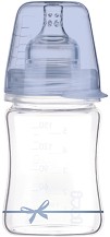 Стъклено бебешко шише Lovi Baby Shower - 150 ml, за 0+ месеца - шише