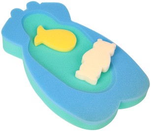 Подложка за бебешка вана Maltex - С 2 гъби за къпане - продукт