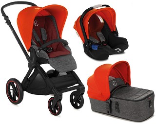 Бебешка количка 3 в 1 Jane Muum Koos iSize Micro 2020 - С кош за новородено, лятна седалка, кош за кола, чанта и дъждобран - количка