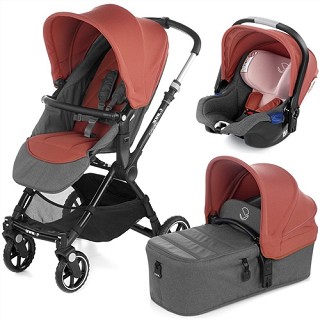 Бебешка количка 3 в 1 Jane Kendo Koos iSize Micro - С кош за новородено, лятна седалка, кош за кола, чанта и дъждобран - количка