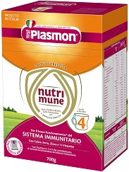 Адаптирано мляко за малки деца Plasmon Nutrimune 4 - 700 g, за  2+ години - продукт
