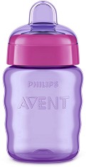 Преходно шише Philips Avent - 260 ml, с мек накрайник, за 9+ месеца - чаша