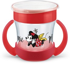 Преходна чаша 360° NUK Mini Magic Cup - 160 ml, на тема Мики Маус и приятели, 6+ м - чаша