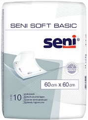 Seni Soft Basic 60 x 60 cm - Подложки за еднократна употреба - 10 броя - продукт