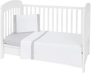 Бебешки спален комплект 3 части Kikka Boo EU Stile - За легла 60 x 120 или 70 x 140 cm, от серията Joyful Mice - продукт