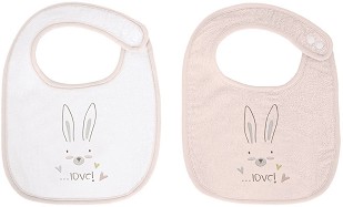 Лигавници Kikka Boo Rabbits In Love - 2 броя, от серията Rabbits In Love, 0+ м - продукт