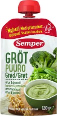 Semper - Каша от грах и броколи - Опаковка от 120 g за бебета над 6 месеца - продукт