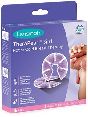 Термоподплънки за кърмачки 3 в 1 Lansinoh TheraPearl - 2 броя - продукт