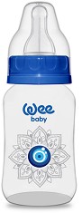 Бебешко стандартно шише Wee Baby Classic - 150 ml, от серията Evil Eye, 0-6 м - шише