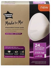 Подплънки за гърди за еднократна употреба - Made for Me: Large - Комплект от 24 броя - продукт