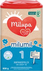 Адаптирано мляко за кърмачета Milupa Milumil 1 - 800 g, за новородени - продукт