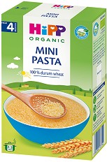 Био бебешка мини паста HiPP Mini Pasta - 320 g, за 4+ месеца - продукт