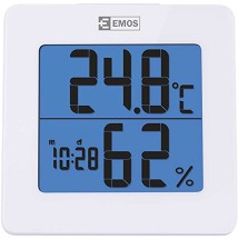 Дигитален стаен термометър с хигрометър и часовник - продукт