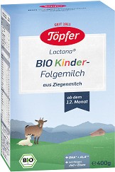 Био преходно козе мляко - Lactana Bio Goat Milk Kinder 3 - Опаковка от 400 g за бебета над 12 месеца - продукт