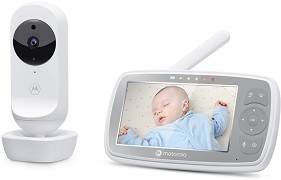Видео бебефон Motorola VM44 Connect - С Wi-Fi, температурен датчик, мелодии, нощно виждане и възможност за обратна връзка - продукт