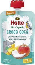 Био плодова закуска с ябълка, манго и кокос Holle - 100 g, за 8+ месеца - продукт