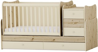 Бебешко трансформиращо се легло Arbor Baby & Junior - С матрак 70 / 120 / 6 cm - продукт