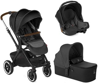 Бебешка количка 3 в 1 Jane Crosslight Koos iSize Micro - С кош за новородено, лятна седалка, кош за кола, чанта и аксесоари - количка