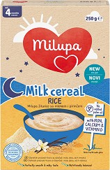 Инстантна млечна каша с ориз Milupa - 250 g, за 4+ месеца - продукт
