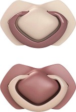 Залъгалки със симетрична форма Canpol babies - 2 броя, с кутия за съхранение, от серията Light Touch, 0-6 м - залъгалка