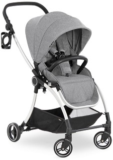 Комбинирана лятна бебешка количка - Hauck Colibri: Melange Grey - С 4 колела - продукт